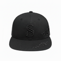Rose Satin Cap Black